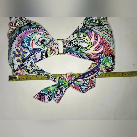 Lauren Ralph Lauren Cabana Paisley Halter Bikini Top, M - Picture 6 of 6